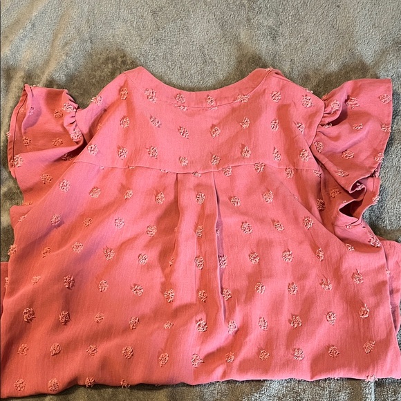 Pink Ruffled Sleeve Top - Picture 5 of 5